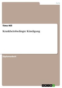 Produktbild: Krankheitsbedingte K&uuml;ndigung