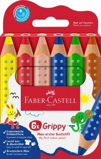 Produktbild: Faber-Castell Buntstifte Grippy 6er Set