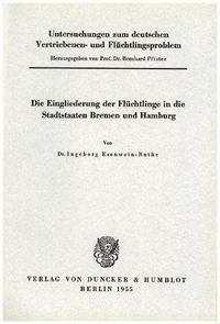 Produktbild: Untersuchungen zum deutschen Vertriebenen- und Fl&uuml;chtlingsproblem.