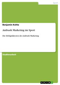 Produktbild: Ambush Marketing im Sport