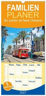 Produktbild: Familienplaner 2027 - So sch&ouml;n ist New Orleans mit 5 Spalten (Wandkalender, 21 x 45 cm) CALVENDO