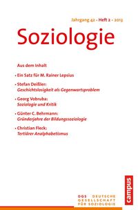 Produktbild: Soziologie 2.2013