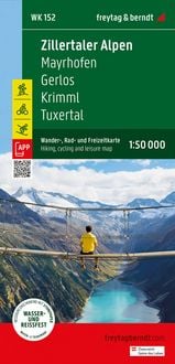 Produktbild: Freytag & berndt Wanderkarte WK 152 Zillertaler Alpen, Mayrhofen - Gerlos - Krimml - Tuxertal 1:50.000