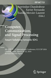 Produktbild: Computer, Communication, and Signal Processing. Smart Solutions Towards SDG