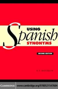 Produktbild: Using Spanish Synonyms