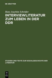 Produktbild: Interviewliteratur zum Leben in der DDR