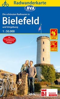 Produktbild: Radwanderkarte BVA Radwandern in Bielefeld und Umgebung 1:50.000, rei&szlig;- und wetterfest, GPS-Tracks Download