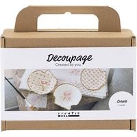 Produktbild: Creativ Company Mini Kreativ Set D&eacute;coupage, Muschelschalen, Rosa mattiert