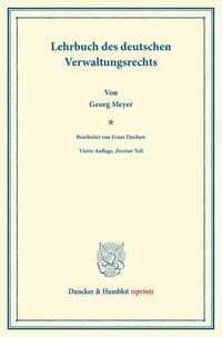 Produktbild: Lehrbuch des deutschen Verwaltungsrechts.