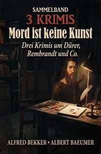 Produktbild: Sammelband 3 Krimis: Mord ist keine Kunst  Drei Krimis um D&uuml;rer, Rembrandt und Co.