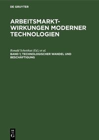 Produktbild: Technologischer Wandel und Besch&auml;ftigung