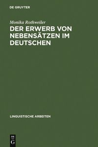 Produktbild: Der Erwerb von Nebens&auml;tzen im Deutschen