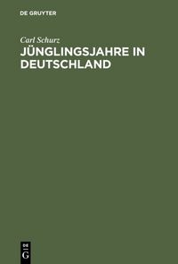 Produktbild: J&uuml;nglingsjahre in Deutschland
