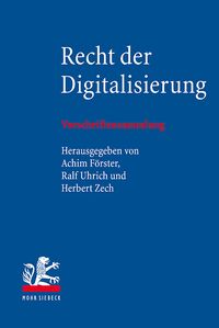 Produktbild: Recht der Digitalisierung