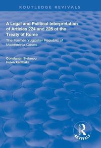 Produktbild: Stefanou, C: A Legal and Political Interpretation of Article