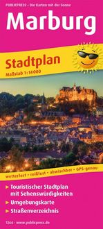 Produktbild: Publicpress Stadtplan Marburg 1:14.000