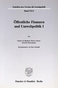 Produktbild: &Ouml;ffentliche Finanzen und Umweltpolitik I.