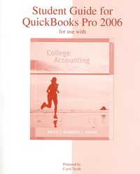 Produktbild: Student Guide for QuickBooks Pro 2006 W/ Templates CD for Use W/ College Acctg