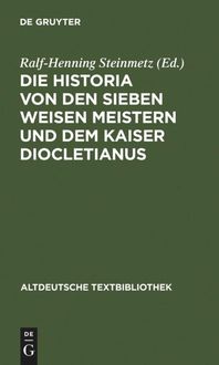 Bild vom Artikel Die Historia von den sieben weisen Meistern und dem Kaiser Diocletianus vom Autor Georg Baesecke