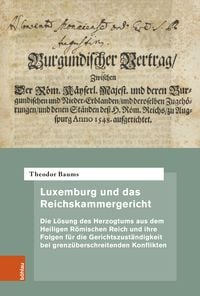 Produktbild: Luxemburg und das Reichskammergericht
