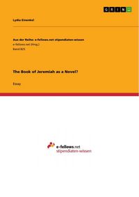 Produktbild: The Book of Jeremiah as a Novel?