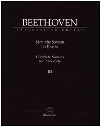 Bild vom Artikel Sämtliche Sonaten für Klavier III, Partitur vom Autor Ludwig van Beethoven