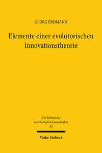 Produktbild: Elemente einer evolutorischen Innovationstheorie