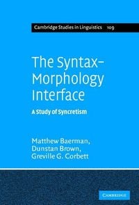 Produktbild: The Syntax-Morphology Interface