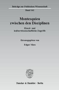Produktbild: Montesquieu zwischen den Disziplinen.
