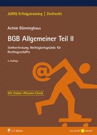 Bild vom Artikel BGB Allgemeiner Teil II vom Autor Achim Bönninghaus