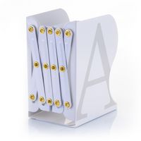 Produktbild: MyLibrary A-Z Metall-Buchregal Wei&szlig;