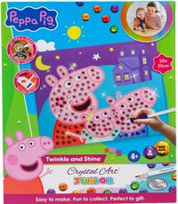 Produktbild: Craft Buddy CAJK-33PPP009 - Crystal Art Junior, Peppa Pig, 25x20cm, Diamant-Malerei-Set