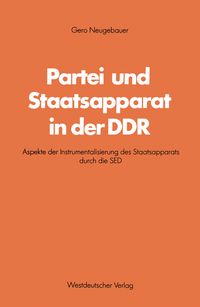 Produktbild: Partei und Staatsapparat in der DDR