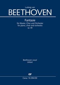 Produktbild: Fantasie f&uuml;r Klavier, Chor und Orchester (Klavierauszug)