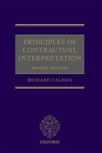 Produktbild: Principles of Contractual Interpretation
