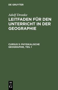 Produktbild: Physikalische Geographie, Teil 1