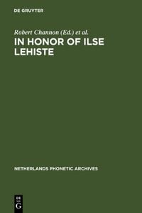 Produktbild: In honor of Ilse Lehiste