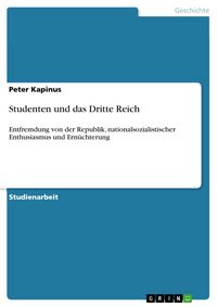 Produktbild: Studenten und das Dritte Reich