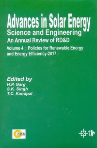 Produktbild: Advances In Solar Energy Science And Engineering An Annual Review Of RD&D: 2017 (Policies For Renewable Energy And Energy Efficiency)