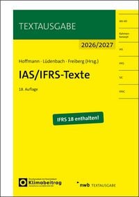 Produktbild: IAS/IFRS-Texte 2026/2027