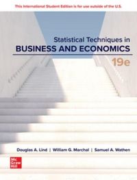 Produktbild: Statistical Techniques in Business and Economics ISE