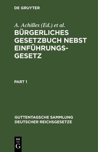 Produktbild: B&uuml;rgerliches Gesetzbuch