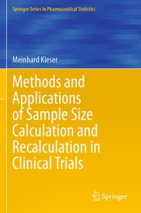 Produktbild: Methods and Applications of Sample Size Calculation and Recalculation in Clinical Trials