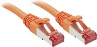 Produktbild: LINDY 47809 RJ45 Patchkabel CAT 6 S/FTP 2.00m Orange mit Rastnasenschutz 1St.
