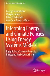 Produktbild: Informing Energy and Climate Policies Using Energy Systems Models