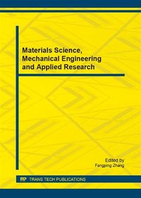 Produktbild: Materials Science, Mechanical Engineering and Applied Research