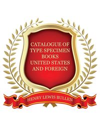 Produktbild: Duplicates of Type Specimen Books, Etc., United States and Foreign