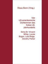 Produktbild: Vier US-amerikanische Dichterinnen des fr&uuml;hen 20. Jahrhunderts