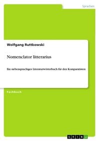 Produktbild: Nomenclator litterarius