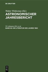Produktbild: Die Literatur des Jahres 1962